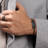 Pulsera Grooved Steel