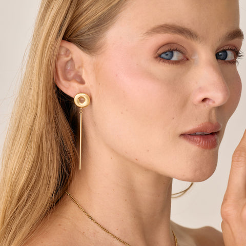 Aretes Halo Long