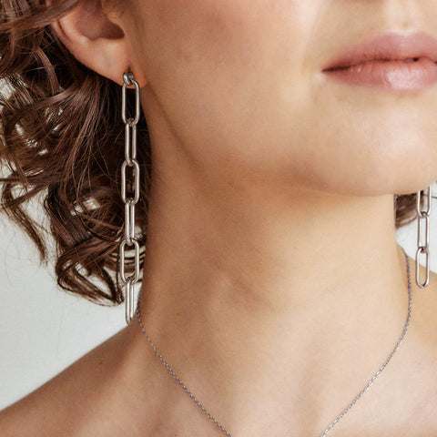 Aretes Eslabon Long