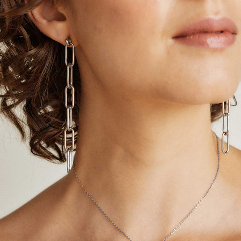 Aretes Eslabon Long