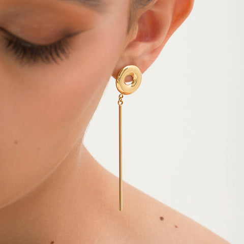 Aretes Halo Long