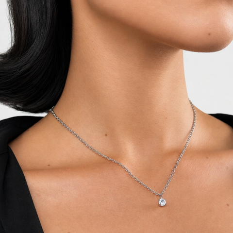 Collar Crystal round