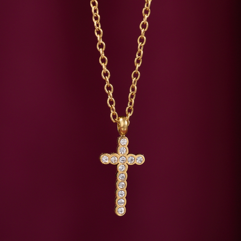 Collar Crystal Cross