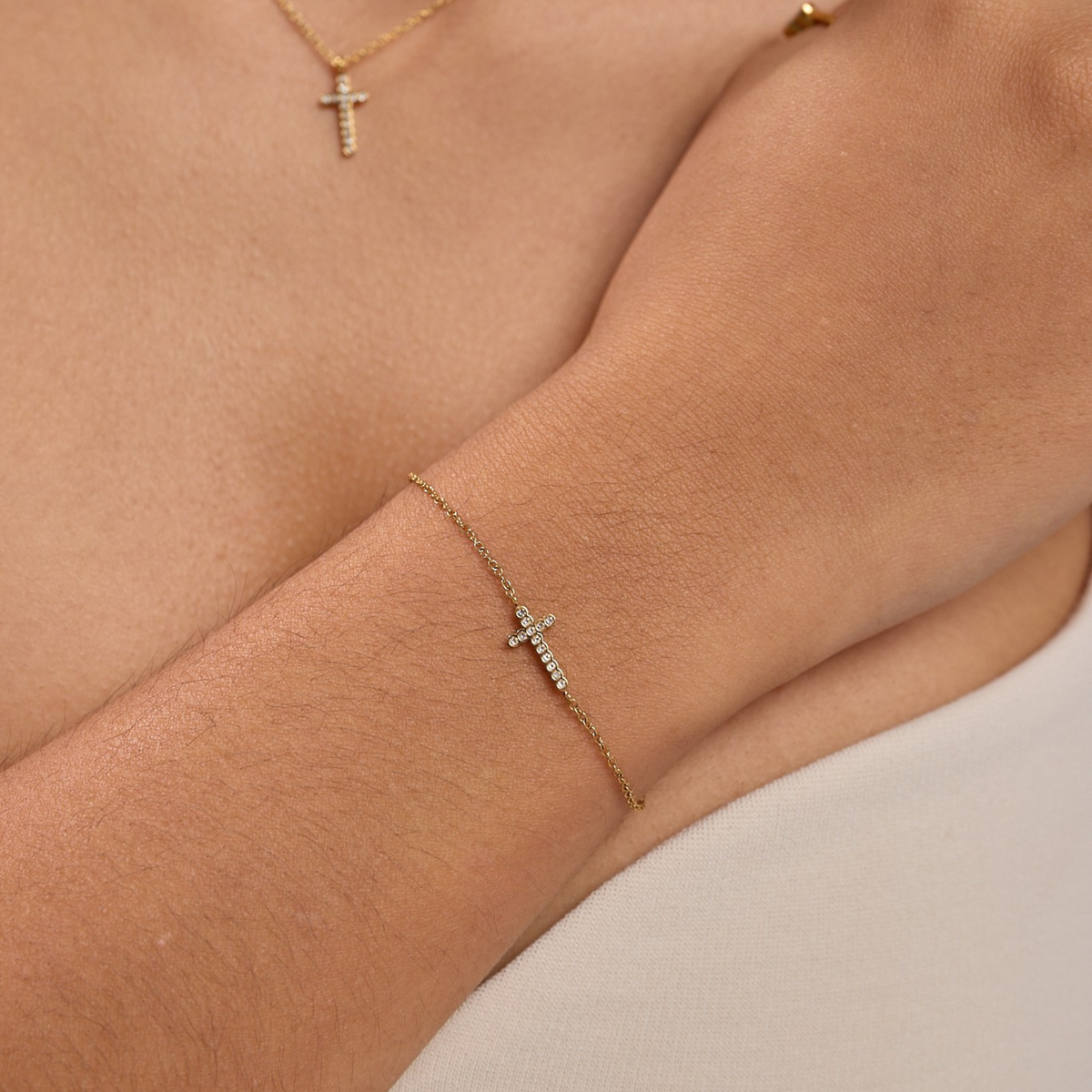 Pulsera Crystal Cross